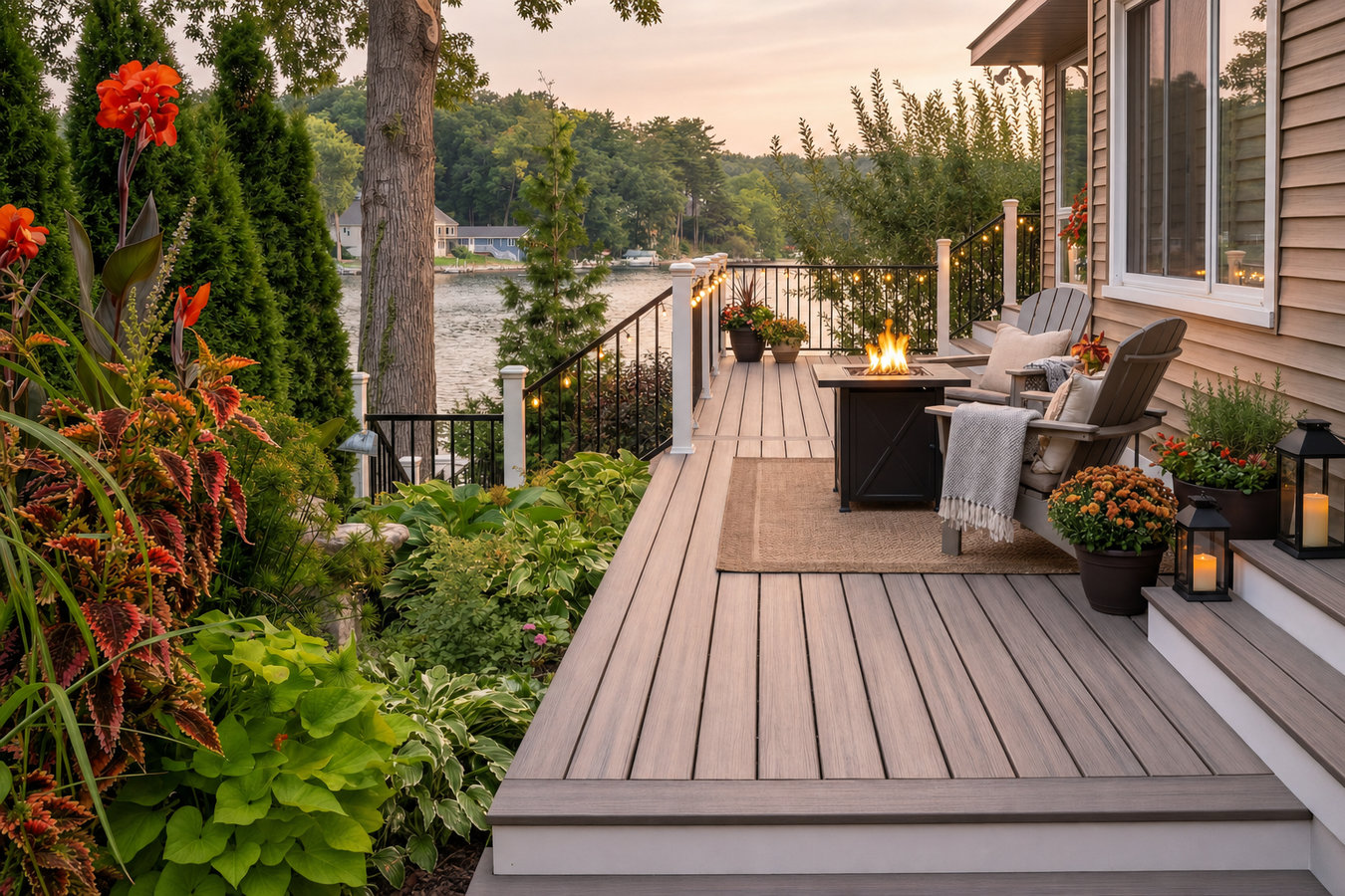 Composite deck installation