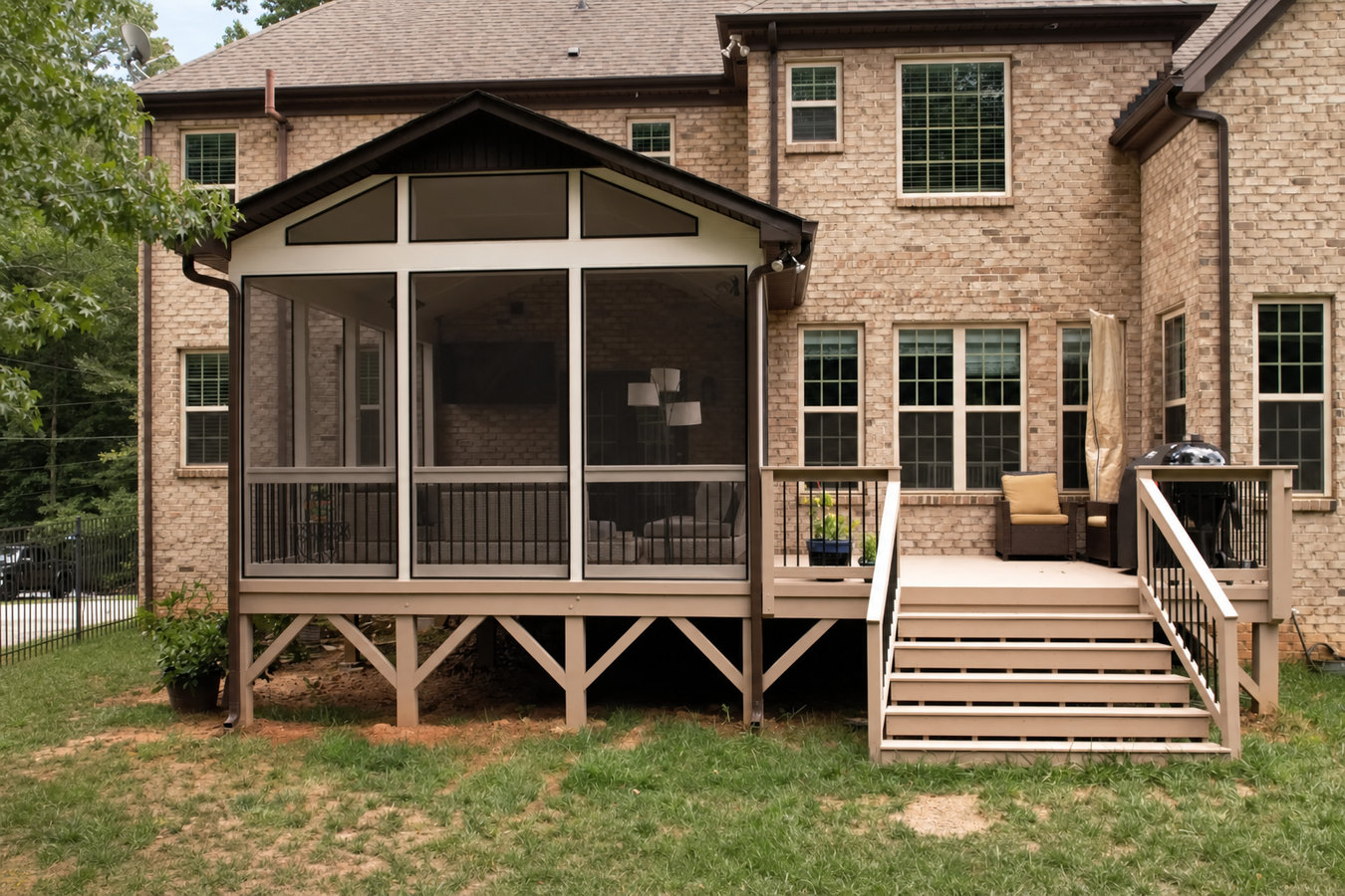 Screened-in porches and screened decks
